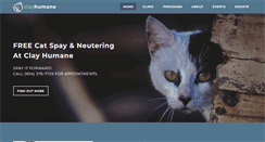 Desktop Screenshot of clayhumane.org